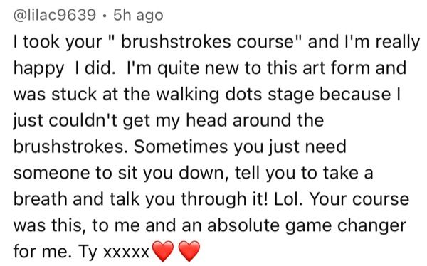A message from a Love & Dots student
