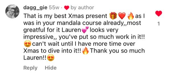 A message from a Love & Dots student
