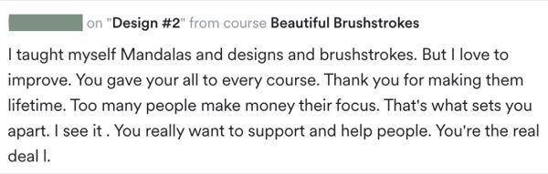 A message from a Love & Dots student