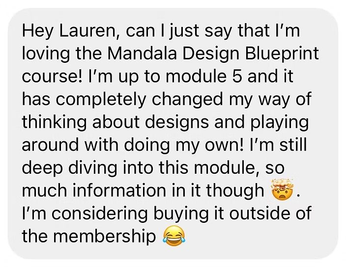 A Love & Dots student sharing their experience