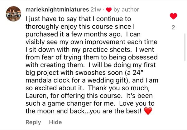 A message from a Love & Dots student