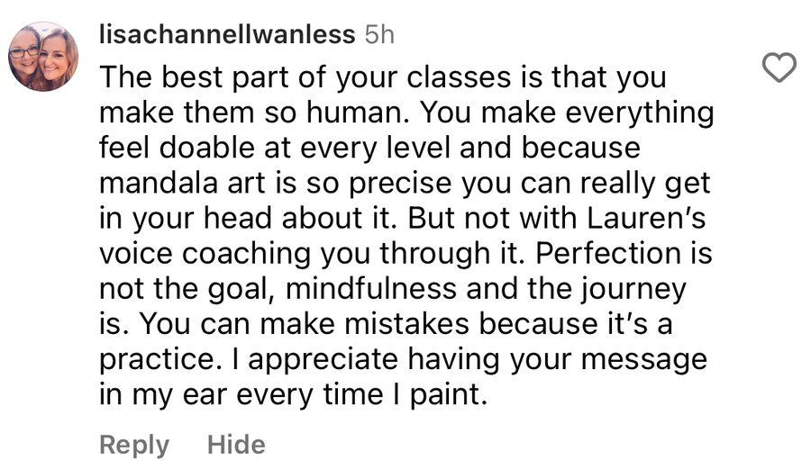A message from a Love & Dots student