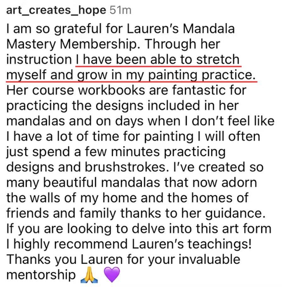 A message from a Love & Dots student