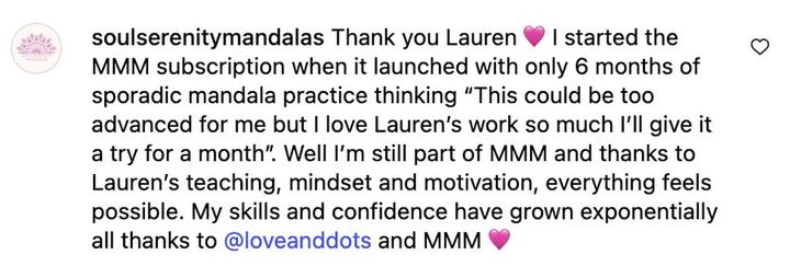 A message from a Love & Dots student