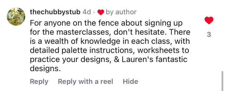 A message from a Love & Dots student