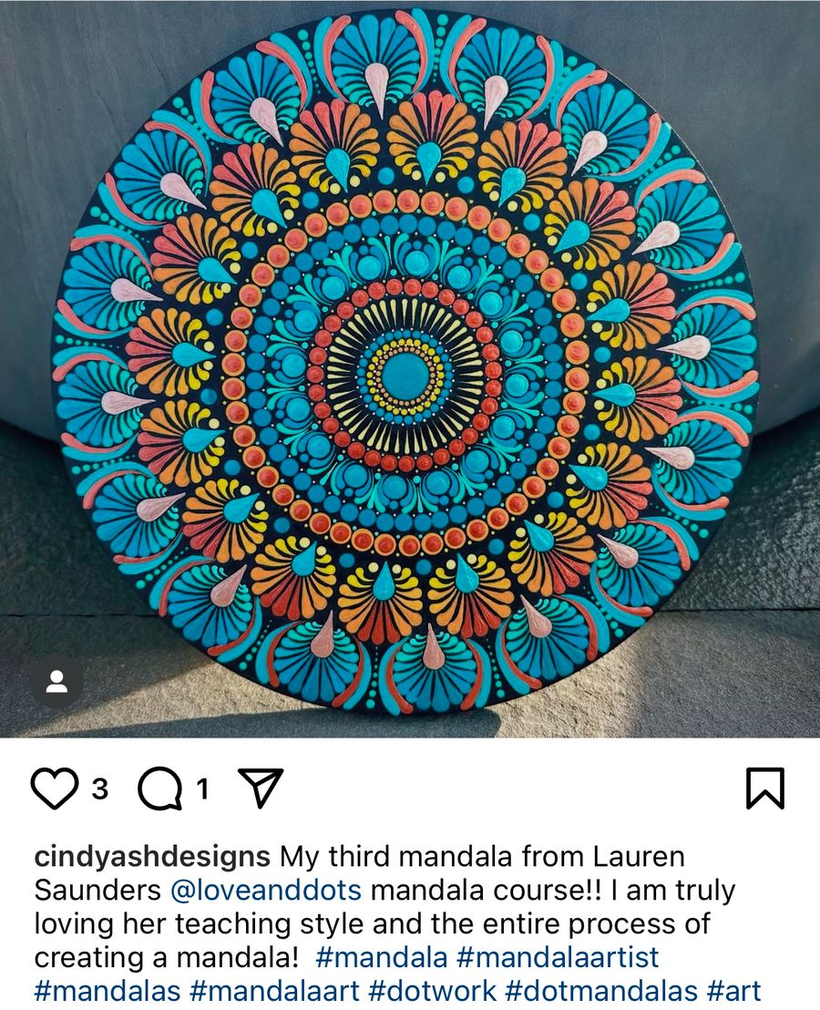 A Love & Dots student sharing their experience