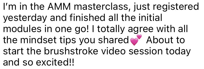 A Love & Dots student sharing their experience