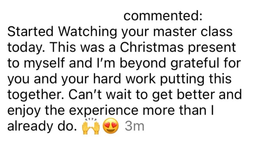 A Love & Dots student sharing their experience