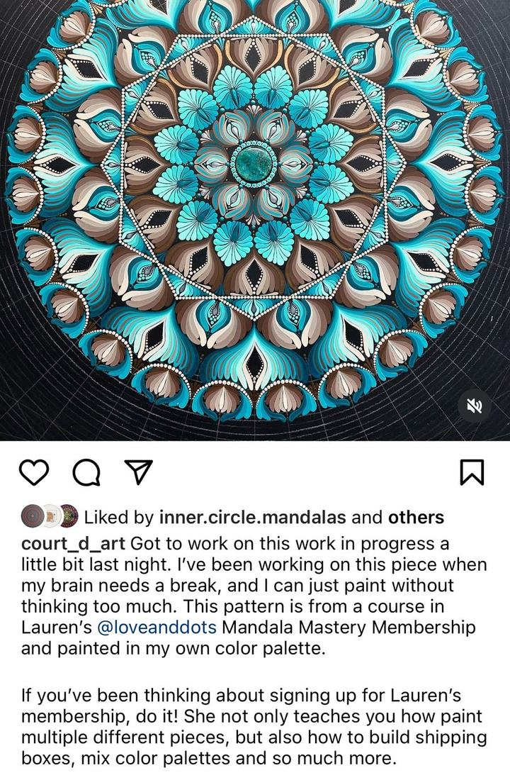 A Love & Dots student sharing their experience
