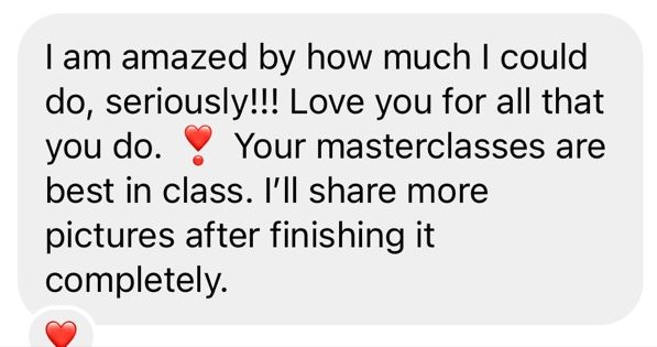 A Love & Dots student sharing their experience